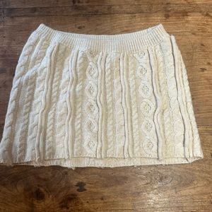 danielle guizio cable knit skirt